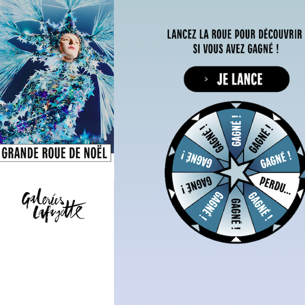 Galeries Lafayettes chance wheel