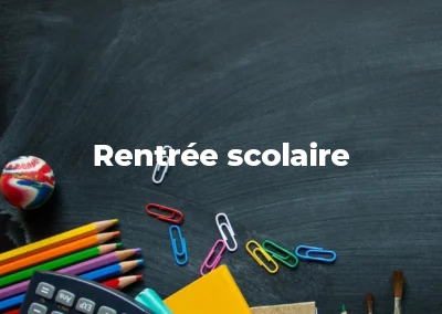 Rentrée scolaire